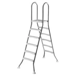 MYPOOL Leiter, Weiss/silberfarben, Für Pools