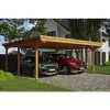 SkanHolz Carport »Emsland«, BxT: 613 X 604 Cm, Firsthöhe: 248 Cm, Farbbehandelt