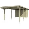 SkanHolz Carport »Emsland«, BxT: 354 X 846 Cm, Firsthöhe: 238 Cm, Farbbehandelt