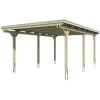 SkanHolz Carport »Emsland«, BxT: 404 X 604 Cm, Firsthöhe: 242 Cm, Farbbehandelt