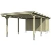SkanHolz Carport »Emsland«, BxT: 404 X 846 Cm, Firsthöhe: 242 Cm, Unbehandelt