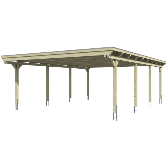SkanHolz Carport »Emsland«, BxT: 613 X 846 Cm, Firsthöhe: 248 Cm, Unbehandelt 1 SkanHolz Carport »Emsland«, BxT: 613 X 846 Cm, Firsthöhe: 248 Cm, Unbehandelt