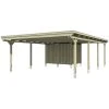 SkanHolz Carport »Emsland«, BxT: 613 X 846 Cm, Firsthöhe: 248 Cm, Unbehandelt