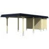 SkanHolz Carport »Wendland«, BxT: 362 X 870 Cm, Firsthöhe: 243 Cm, Farbbehandelt