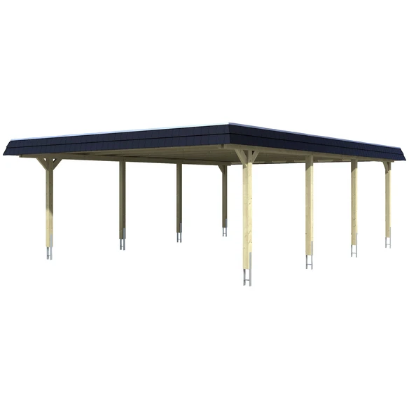 SkanHolz Carport »Wendland«, BxT: 630 X 879 Cm, Firsthöhe: 253 Cm, Unbehandelt 1 SkanHolz Carport »Wendland«, BxT: 630 X 879 Cm, Firsthöhe: 253 Cm, Unbehandelt