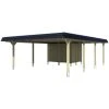 SkanHolz Carport »Wendland«, BxT: 630 X 879 Cm, Firsthöhe: 253 Cm, Farbbehandelt