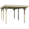 SkanHolz Carport »Spessart«, BxT: 355 X 604 Cm, Firsthöhe: 243 Cm, Lasiert