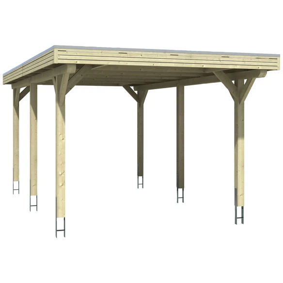 SkanHolz Carport »Spessart«, BxT: 355 X 604 Cm, Firsthöhe: 243 Cm, Unbehandelt 1 SkanHolz Carport »Spessart«, BxT: 355 X 604 Cm, Firsthöhe: 243 Cm, Unbehandelt