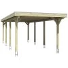 SkanHolz Carport »Spessart«, BxT: 355 X 846 Cm, Firsthöhe: 243 Cm, Lasiert