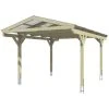 SkanHolz Carport »Wendland«, BxT: 362 X 541 Cm, Firsthöhe: 281 Cm, Farbbehandelt