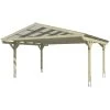 SkanHolz Carport »Westerwald«, BxT: 570 X 541 Cm, Firsthöhe: 314 Cm, Unbehandelt