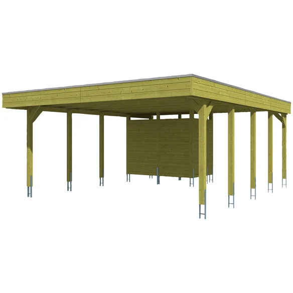 SkanHolz Carport »Friesland Set 4«, BxT: 557 X 708 Cm, Firsthöhe: 254 Cm, Imprägniert 1 SkanHolz Carport »Friesland Set 4«, BxT: 557 X 708 Cm, Firsthöhe: 254 Cm, Imprägniert