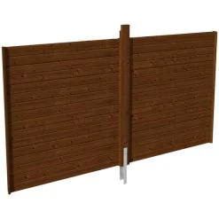 SkanHolz Rückwand, Breite: 355 Cm, Nussbaum