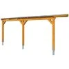 SkanHolz Carport »Vogtland«, BxT: 300 X 541 Cm, Firsthöhe: 262 Cm, Farbbehandelt