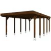 SkanHolz Carport »Friesland«, BxT: 397 X 708 Cm, Firsthöhe: 241 Cm, Farbbehandelt