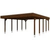 SkanHolz Carport »Friesland«, BxT: 557 X 708 Cm, Firsthöhe: 254 Cm, Farbbehandelt