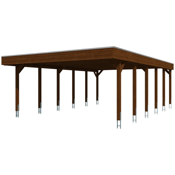 SkanHolz Carport »Friesland«, BxT: 557 X 860 Cm, Firsthöhe: 254 Cm, Farbbehandelt 1 SkanHolz Carport »Friesland«, BxT: 557 X 860 Cm, Firsthöhe: 254 Cm, Farbbehandelt
