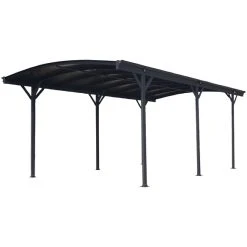 Floraworld Carport, Außenmaß BxT: 293,5 X 370 Cm, Anthrazit
