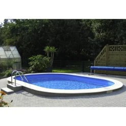 MYPOOL Ovalpool, Weiß, BxHxL: 500 X 150 X 900 Cm