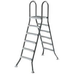 Hochbeckenleiter »Summer Fun«, Silberfarben/weiss, Für Aufstellbecken