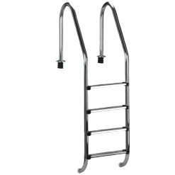 Pool-Tiefbeckenleiter »Summer Fun«, Silberfarben/weiss, Für Einbaubecken