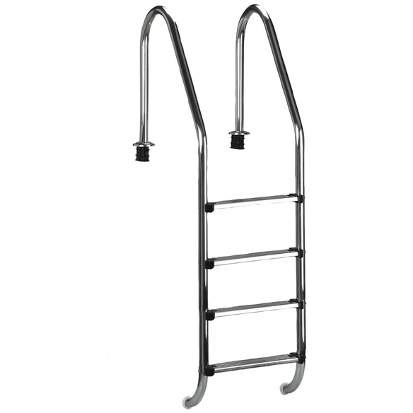 Pool-Tiefbeckenleiter »Summer Fun«, Silberfarben/weiss, Für Einbaubecken 1 Pool-Tiefbeckenleiter »Summer Fun«, Silberfarben/weiss, Für Einbaubecken