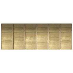 Karibu Carport-Rückwand, Holzfarben, (BxH): 540 X 200 Cm