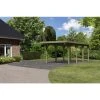 Karibu Einzelcarport »Classic 2 Variante A«, Außenmaß BxT: 273 X 586 Cm, Natur