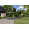Karibu Doppelcarport »Eco 2 Variante A«, Außenmaß BxT: 527 X 576 Cm, Natur