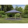 Karibu Carport »Pavillon Carport«, Außenmaß BxT: 706,5 X 359 Cm, Natur
