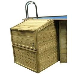 GRE Technikbox, BxHxT: 100 X 143 X 88 Cm, Holz, Technikraum, Schloss, Schlüssel
