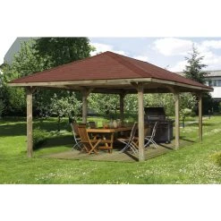 Weka Carport »651«, Außenmaß BxT: 778 X 433 Cm, Grün