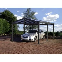 GARDENDREAMS Carport »Satteldachcarport«, B X T X H: 610 X 600 X 303 Cm, Anthrazit