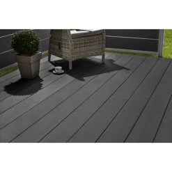 Mr. GARDENER WPC-Terrassendiele, Breite: 19 Cm, Stärke: 2,5 Cm, 1 Stk.