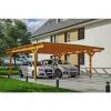 SkanHolz Carport »Odenwald«, BxT: 640 X 648 Cm, Firsthöhe: 244 Cm, Lasiert