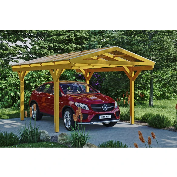 SkanHolz Carport »Westerwald«, BxT: 362 X 541 Cm, Firsthöhe: 281 Cm, Lasiert 1 SkanHolz Carport »Westerwald«, BxT: 362 X 541 Cm, Firsthöhe: 281 Cm, Lasiert