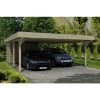 SkanHolz Carport »Spessart«, BxT: 611 X 846 Cm, Firsthöhe: 258 Cm, Unbehandelt