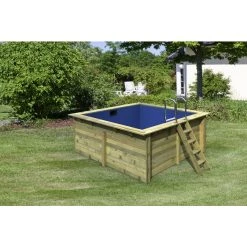 Karibu Rechteckpool, Braun, BxH: 350 X 125 Cm