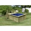 Karibu Rechteckpool, Braun, BxH: 353 X 125 Cm