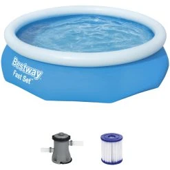 Bestway Rundpool »Fast Set™«, Grau, ØxH: 305 X 76 Cm
