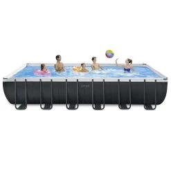Intex Framepool »Ultra Quadra XTR«, Anthrazit, BxHxL: 366 X 132 X 732 Cm