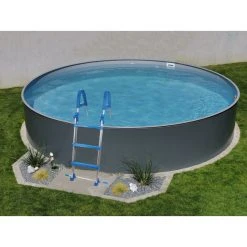 MYPOOL Rundpool, Grau, ØxH: 450 X 120 Cm