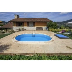 GRE Ovalpool, Weiß, BxHxL: 320 X 150 X 700 Cm