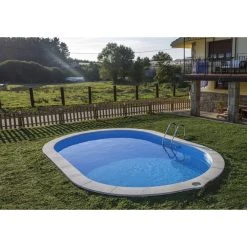 GRE Ovalpool, Weiß, BxHxL: 300 X 120 X 500 Cm