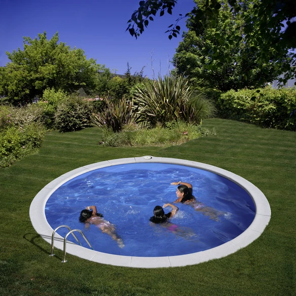 GRE Rundpool, Weiß, ØxH: 350 X 120 Cm 1 GRE Rundpool, Weiß, ØxH: 350 X 120 Cm