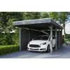 SkanHolz Carport »Friesland Set 1«, BxT: 314 X 555 Cm, Firsthöhe: 241 Cm, Lasiert