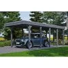 SkanHolz Carport »Friesland«, BxT: 314 X 708 Cm, Firsthöhe: 241 Cm, Lasiert