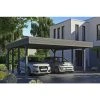 SkanHolz Carport »Friesland«, BxT: 557 X 555 Cm, Firsthöhe: 254 Cm, Lasiert