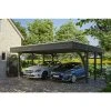 SkanHolz Carport »Friesland Set 7«, BxT: 557 X 555 Cm, Firsthöhe: 254 Cm, Lasiert