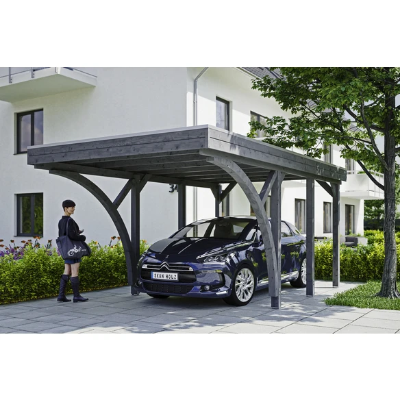 SkanHolz Carport »Friesland Set 6«, BxT: 314 X 555 Cm, Firsthöhe: 241 Cm, Lasiert 1 SkanHolz Carport »Friesland Set 6«, BxT: 314 X 555 Cm, Firsthöhe: 241 Cm, Lasiert